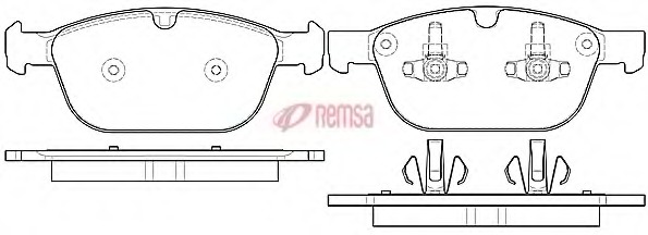set placute frana,frana disc 1397.00 METZGER - Frana disc