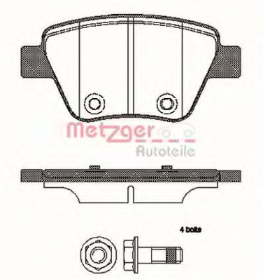 set placute frana,frana disc 1420.00 METZGER - Frana disc set placute frana,frana disc 1420.00 METZGER - Frana disc