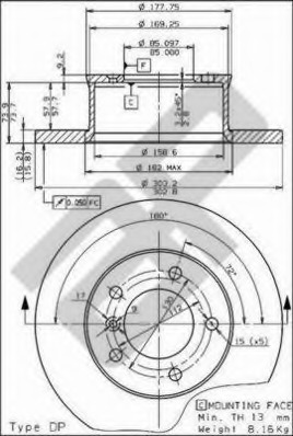 Disc frana 14312 METZGER - Frana disc Disc frana 14312 METZGER - Frana disc
