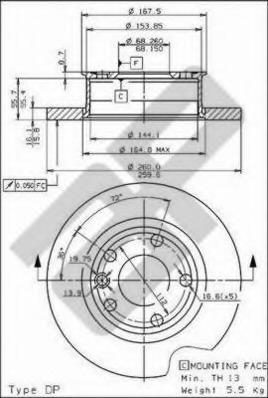 Disc frana 14353 METZGER - Disc frana Disc frana 14353 METZGER - Disc frana