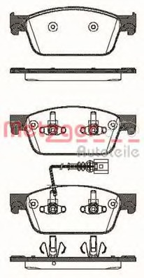 set placute frana,frana disc 1440.01 METZGER - Frana disc set placute frana,frana disc 1440.01 METZGER - Frana disc