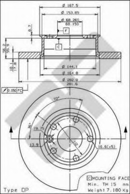 Disc frana 14462 METZGER - Disc frana Disc frana 14462 METZGER - Disc frana