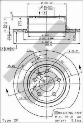 Disc frana 14508 METZGER - Disc frana Disc frana 14508 METZGER - Disc frana