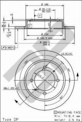 Disc frana 14661 V METZGER - Disc frana Disc frana 14661 V METZGER - Disc frana