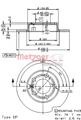 Disc frana 14699 V METZGER - Disc frana Disc frana 14699 V METZGER - Disc frana