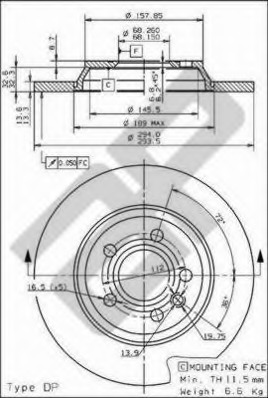 Disc frana 14821 METZGER - Disc frana Disc frana 14821 METZGER - Disc frana