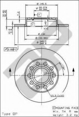 Disc frana 14839 V METZGER - Disc frana Disc frana 14839 V METZGER - Disc frana