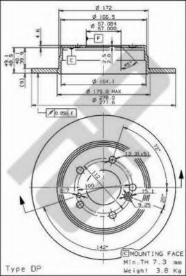 Disc frana 14845 V METZGER - Disc frana Disc frana 14845 V METZGER - Disc frana