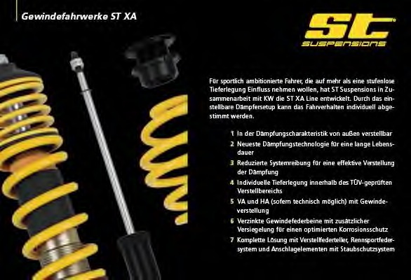 Set suspensie, arcuri elicoidale / amortizoare 18281007 METZGER - Set amortizoare filetate