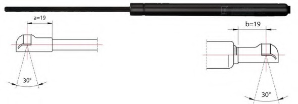 Amortizor portbagaj 2110419 METZGER - Elemente/piese montaj