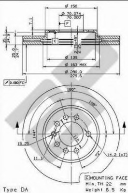 Disc frana 24739 V METZGER - Frana disc Disc frana 24739 V METZGER - Frana disc
