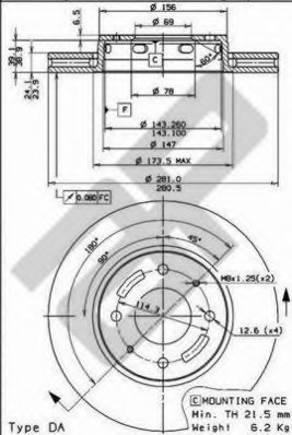 Disc frana 24749 V METZGER - Disc frana Disc frana 24749 V METZGER - Disc frana