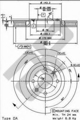 Disc frana 24788 V METZGER - Disc frana Disc frana 24788 V METZGER - Disc frana