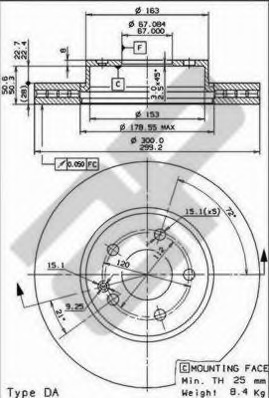 Disc frana 24835 METZGER - Disc frana Disc frana 24835 METZGER - Disc frana