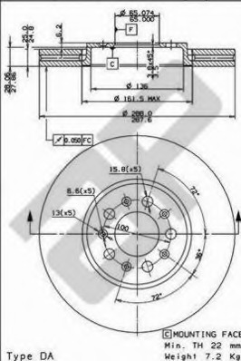 Disc frana 24847 V METZGER - Disc frana Disc frana 24847 V METZGER - Disc frana