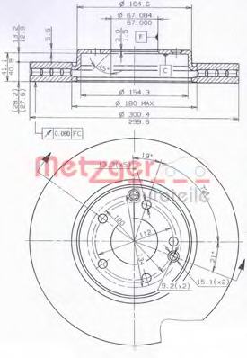 Disc frana 24904 METZGER - Disc frana Disc frana 24904 METZGER - Disc frana