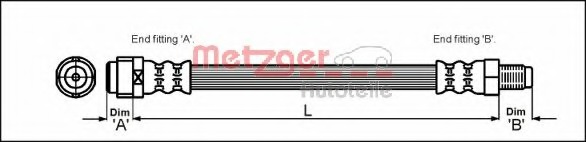 Furtun frana 4110574 METZGER - Furtun frana Furtun frana 4110574 METZGER - Furtun frana