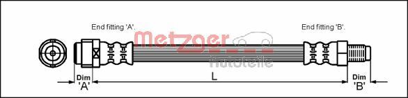 Furtun frana 4110581 METZGER - Furtun frana Furtun frana 4110581 METZGER - Furtun frana