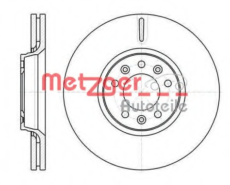Disc frana 61054.10 METZGER - Frana disc Disc frana 61054.10 METZGER - Frana disc