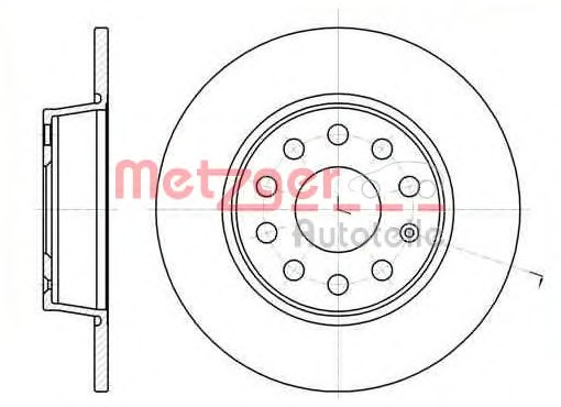 Disc frana 61340.00 METZGER - Frana disc Disc frana 61340.00 METZGER - Frana disc