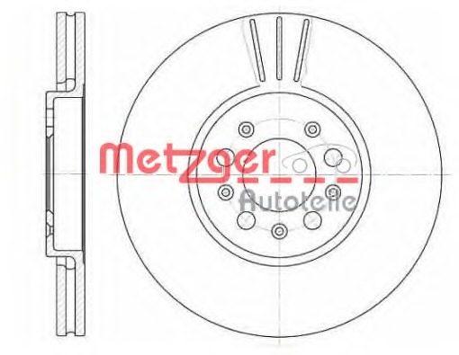 Disc frana 6544.10 METZGER - Disc frana Disc frana 6544.10 METZGER - Disc frana