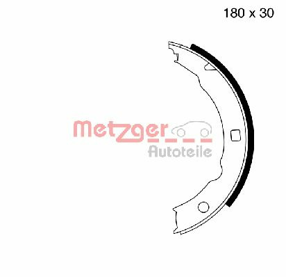 Set saboti frana, frana de mana MG 665 METZGER - Frana tambur Set saboti frana, frana de mana MG 665 METZGER - Frana tambur