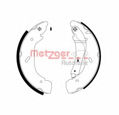 Set saboti frana MG 957 METZGER - Material frictiune sabot frana/ sabot frana