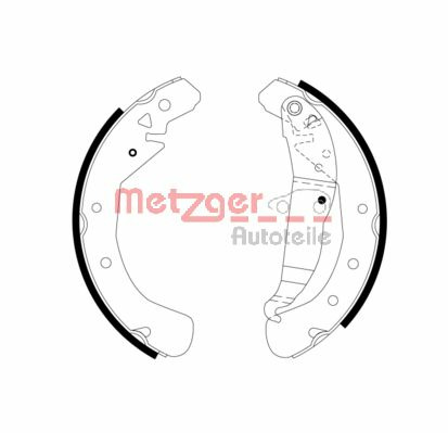 Set saboti frana MG 967 METZGER - Material frictiune sabot frana/ sabot frana Set saboti frana MG 967 METZGER - Material frictiune sabot frana/ sabot frana