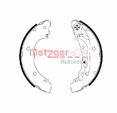 Set saboti frana MG 988 METZGER - Material frictiune sabot frana/ sabot frana Set saboti frana MG 988 METZGER - Material frictiune sabot frana/ sabot frana