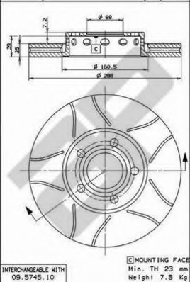 Disc frana X25046 METZGER - Disc frana Disc frana X25046 METZGER - Disc frana