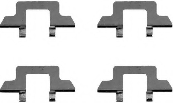 Set accesorii, placute frana MBA1242 MINTEX - Componente/ accesorii frana