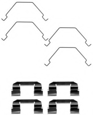 Set accesorii, placute frana MBA1292 MINTEX - Componente/ accesorii frana