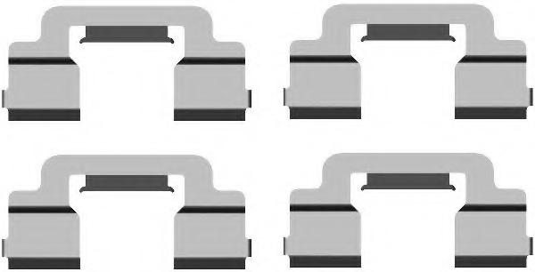 Set accesorii, placute frana MBA1703 MINTEX - Componente/ accesorii frana Set accesorii, placute frana MBA1703 MINTEX - Componente/ accesorii frana