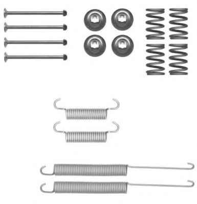 Set accesorii, sabot de frana MBA2026 MINTEX - Frana tambur
