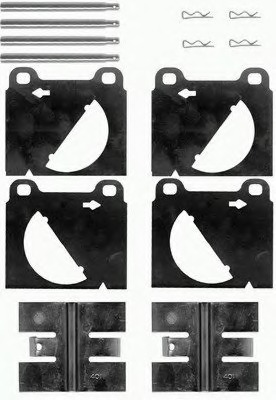Set accesorii, placute frana MBA950 MINTEX - Componente/ accesorii frana Set accesorii, placute frana MBA950 MINTEX - Componente/ accesorii frana