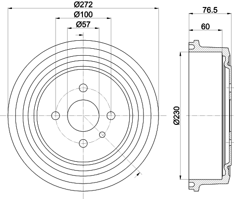 Tambur frana MBD003 MINTEX - Tambur frana Tambur frana MBD003 MINTEX - Tambur frana