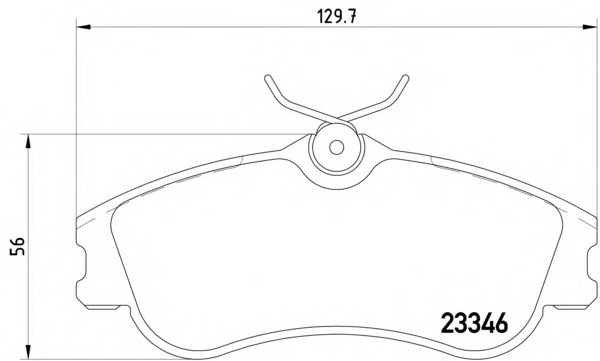 set placute frana,frana disc MDB2067 MINTEX - Frana disc