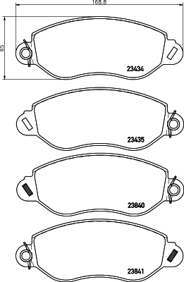set placute frana,frana disc MDB2078 MINTEX - Frana disc set placute frana,frana disc MDB2078 MINTEX - Frana disc