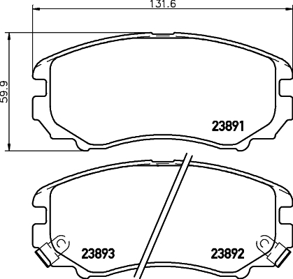 set placute frana,frana disc MDB2267 MINTEX - Frana disc set placute frana,frana disc MDB2267 MINTEX - Frana disc
