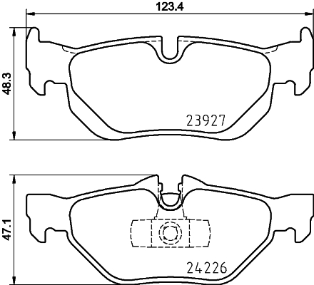 set placute frana,frana disc MDB2683 MINTEX - Frana disc set placute frana,frana disc MDB2683 MINTEX - Frana disc