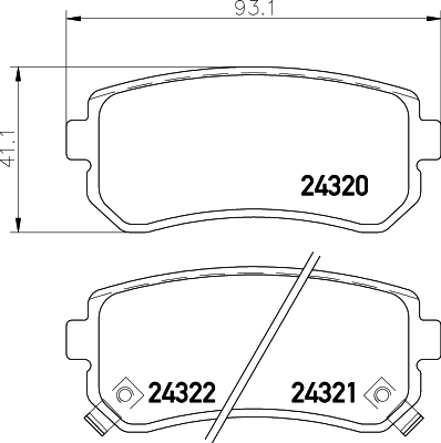 set placute frana,frana disc MDB2734 MINTEX - Frana disc set placute frana,frana disc MDB2734 MINTEX - Frana disc