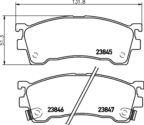 set placute frana,frana disc MDB2757 MINTEX - Set placute frana set placute frana,frana disc MDB2757 MINTEX - Set placute frana