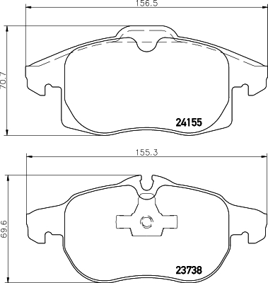 set placute frana,frana disc MDB2837 MINTEX - Frana disc set placute frana,frana disc MDB2837 MINTEX - Frana disc