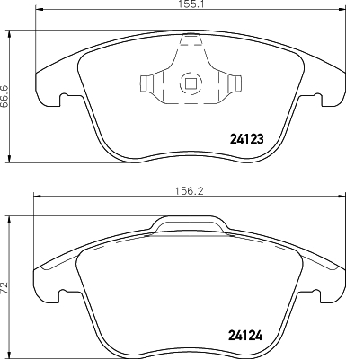 set placute frana,frana disc MDB2860 MINTEX - Frana disc set placute frana,frana disc MDB2860 MINTEX - Frana disc