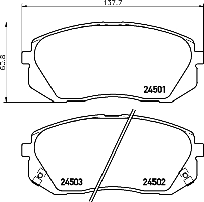 set placute frana,frana disc MDB2865 MINTEX - Frana disc set placute frana,frana disc MDB2865 MINTEX - Frana disc