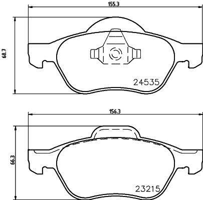set placute frana,frana disc MDB2883 MINTEX - Frana disc
