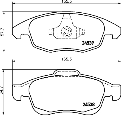 set placute frana,frana disc MDB2890 MINTEX - Frana disc set placute frana,frana disc MDB2890 MINTEX - Frana disc