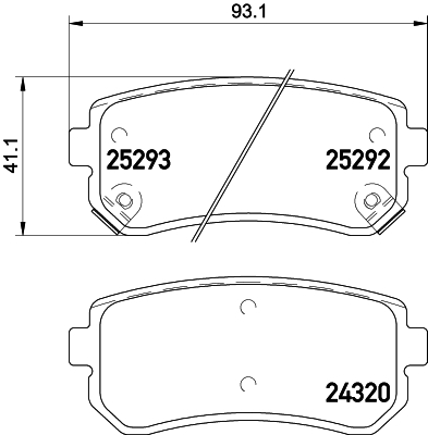 set placute frana,frana disc MDB3232 MINTEX - Frana disc set placute frana,frana disc MDB3232 MINTEX - Frana disc