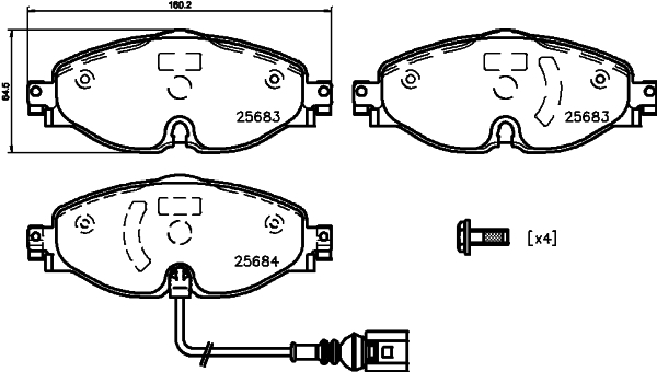 set placute frana,frana disc MDB3340 MINTEX - Frana disc set placute frana,frana disc MDB3340 MINTEX - Frana disc
