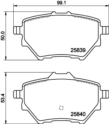 set placute frana,frana disc MDB3401 MINTEX - Frana disc